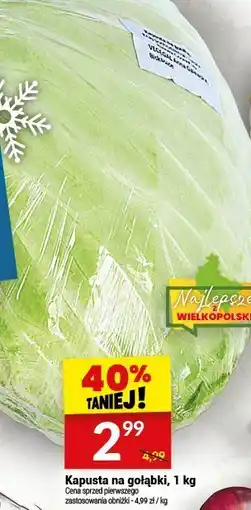 Twój Market Kapusta na gołąbki, 1 kg Najlepsze Wielkopolski oferta