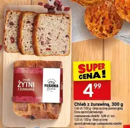 Twój Market Chleb z żurawiną 300 g Białecki Piekarnia oferta