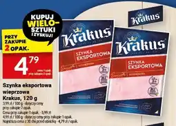 Twój Market Szynka eksportowa wieprzowa Krakus, 120 g oferta