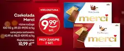 Żabka Czekolada Merci różne rodzaje oferta