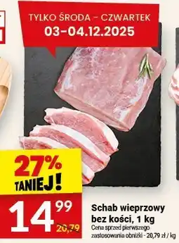 Twój Market Schab wieprzowy bez kości, 1 kg Twój Market oferta
