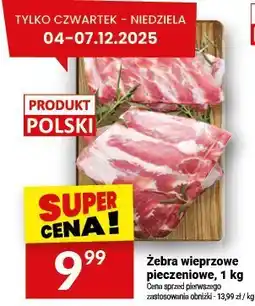 Twój Market Żebra wieprzowe pieczone, 1 kg Twój Market oferta