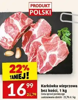 Twój Market Karkówka wieprzowa bez kości, 1 kg Twój Market oferta