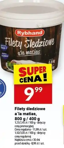 Twój Market Filety śledziowe a'la matias Rybhand, 800 g oferta
