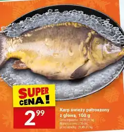 Twój Market Karp świeży patroszony z głową, 100 g Twój Market oferta