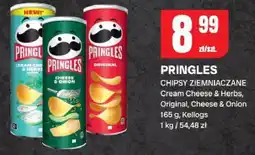 Chorten Chipsy ziemniaczane Pringles Cream Cheese & Herbs, Original, Cheese & Onion oferta