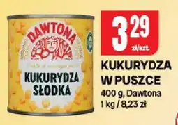 Chorten Kukurydza w puszce słodka Dawtona oferta