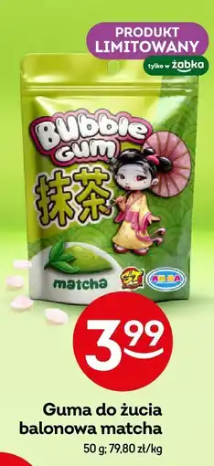 Żabka Guma do żucia balonowa matcha Bubble Gum oferta
