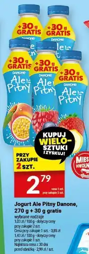 Twój Market Jogurt Ale Pitny Danone, 270 g + 30 g gratis oferta