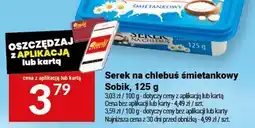 Twój Market Serek na chlebuś śmietankowy Sobik, 125 g oferta