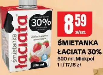 Śmietanka łaciata 30% Mlekpol Łaciata