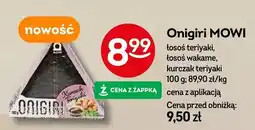 Żabka Onigiri MOWI łosoś teriyaki, łosoś wakame, kurczak teriyaki oferta
