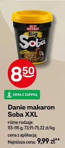 Żabka Danie makaron Soba XXL różne rodzaje oferta