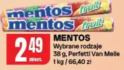 Chorten Mentos fruit wybrane rodzaje Perfetti Van Melle oferta