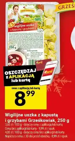 Twój Market Wigilijne uszka z kapustą i grzybami Grześkowiak, 250 g oferta