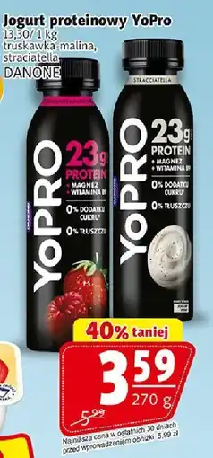 Prim Market Jogurt Jogurt proteinowy YoPro truskawka, malina, czekolade Danone oferta