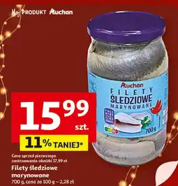 Auchan Filety śledziowe marynowane Auchan oferta