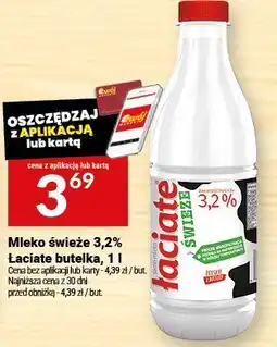 Twój Market Mleko świeże 3,2% Łaciate butelka, 1 l oferta
