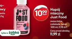 Żabka Napój mleczny Just Food owoce leśne, czekolada, banan oferta