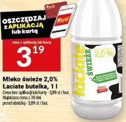 Twój Market Mleko świeże 2,0% Łaciate butelka, 1 l oferta