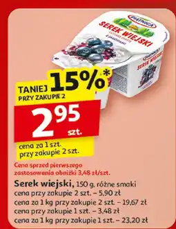 Auchan Serek wiejski różne smaki Auchan oferta