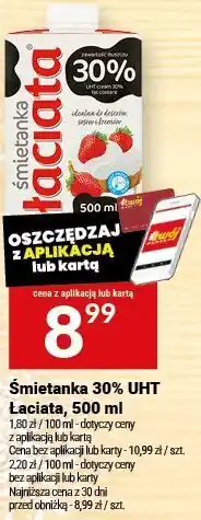Twój Market Śmietanka 30% UHT Łaciate, 500 ml oferta