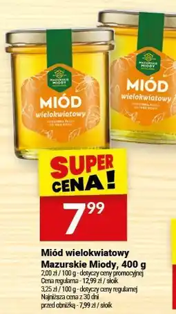 Twój Market Miód wielokwiatowy Mazurskie Miody, 400 g oferta