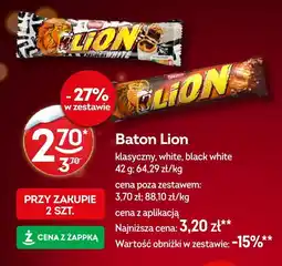Żabka Baton Lion black white oferta