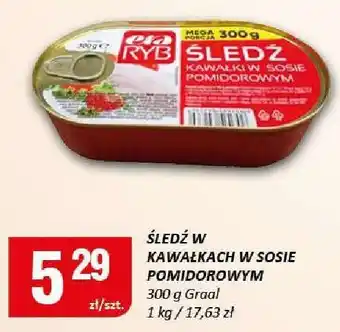 Śledź w kawałkach w sosie pomidorowym Graal