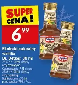 Twój Market Ekstrakt naturalny wanilia Dr. Oetker, 30 ml oferta