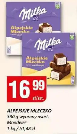 Chorten Alpejskie mleczko Milka oferta
