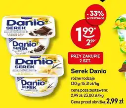 Żabka Serek Danio różne rodzaje 130g oferta