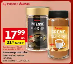 Auchan Kawa rozpuszczalna intense lub creme Auchan 160-200g oferta