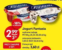Żabka Jogurt Fantasia wybrane rodzaje 99-118g oferta