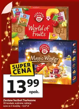 Auchan Zestaw herbat Teekanne 30 torebek wybrane rodzaje oferta
