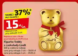 Auchan Figurka Teddy z czekolady Lindt 100g wybrane rodzaje oferta