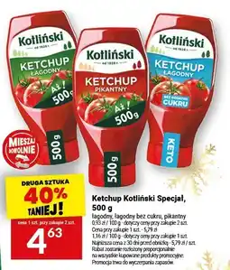 Twój Market Ketchup Kotlin Kotliński Special, 500 g wybrane rodzaje oferta