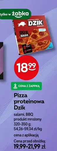 Żabka Pizza proteinowa Dzik salami, BBQ oferta