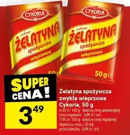 Twój Market Żelatyna spożywcza zwykła wieprzowa Cykoria, 50 g oferta