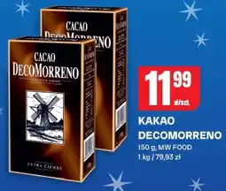 Chorten Kakao DecoMorreno 150g MW FOOD oferta