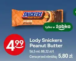 Żabka Lody Snickers Peanut Butter oferta