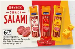 Auchan Salami wieprzowe, pikantne lub serowe Tarczyński oferta