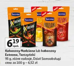 Auchan Kabanosy Nadziane lub kabanosy Extreme Tarczyński oferta