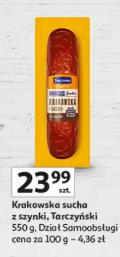 Auchan Krakowska sucha z szynki Tarczyński oferta