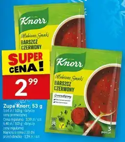 Twój Market Zupa Knorr, różne rodzaje (barszcz czerwony, natrium smak barszcz czerwony) oferta