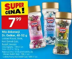 Twój Market Mix dekoracji Dr. Oetker, różne rodzaje (Lodowe Kraina, Shrek, Koci Domek Gabi, Rudolf, Unicorn) oferta