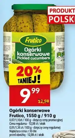 Twój Market Ogórki konserwowe Frutico oferta