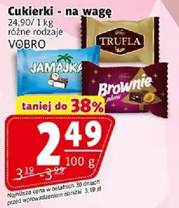 Prim Market Cukierki na wagę różne rodzaje VOBRO, JAMAJKA, Brownie, TRUFLA oferta