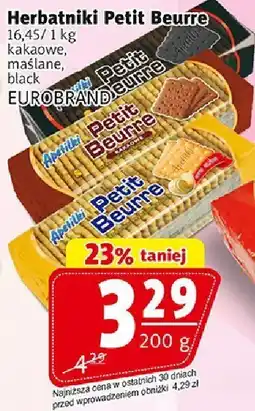 Prim Market Herbatniki Petit Beurre Kakaowe, maślane, z cynamonem EUROBRAND oferta