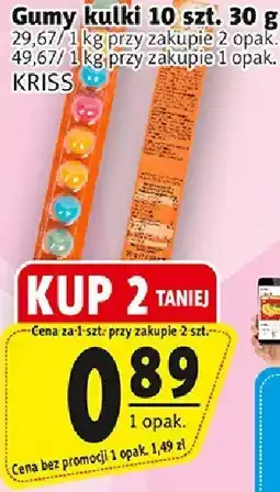 Prim Market Gumy kulki 10 szt. 30 g KRISS oferta